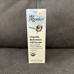 Sky Organics Rebounce Oil Serum Passion Fruit & Pracaxi Blend Vitamin E 1 Fl Oz